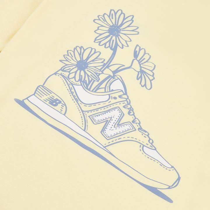Actual product image New Balance G Nb Floral Sneaker Back Graphics Tee (8, 9)
