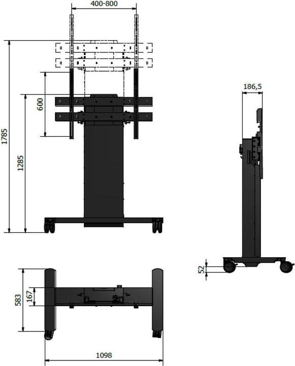 Produktbild DSS Mobilift 0049sw (Universal, 110", 150 kg)