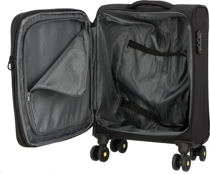 Actual product image D&N Travel Line 9704 4-wheel cabin trolley S 55 cm with stretch fold (38 l, Hand luggage (up to 50 litres))