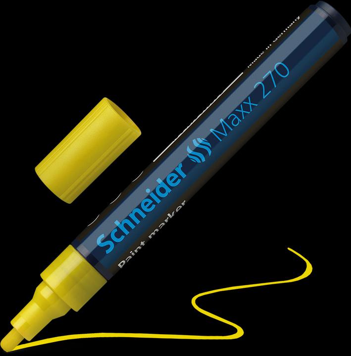 Produktbild Schneider Lackmarker Maxx 270 1-3mm gelb (Gelb, 3 mm, 1 x)