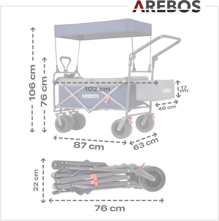 Image du produit Arebos Chariot à bras
