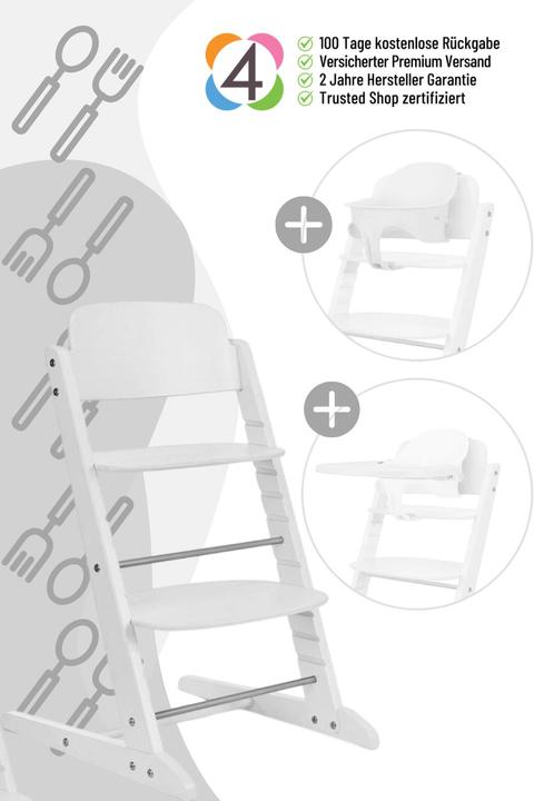 Produktbild Cybex IRIS 3in1 SET All White | white (Hochstuhl)