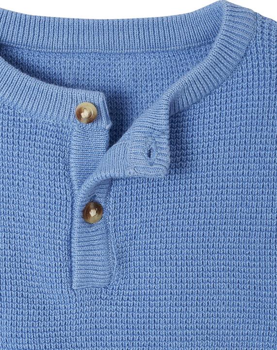 Image du produit Vertbaudet Baby Henley-Pullover aus Waffelpikee (74)