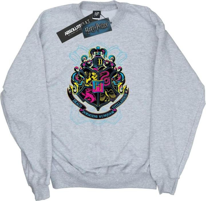Neon Hogwarts Crest Sweatshirt Mädchen