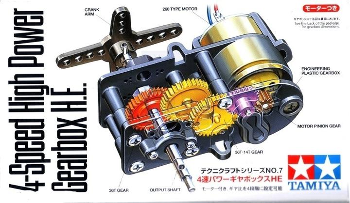 Produktbild Tamiya 4-Speed High-Power Gearbox Kit (Tamiya Gearbox, Motor)