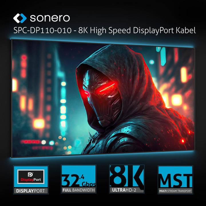 Actual product image Sonero DisplayPort  — DisplayPort (3 m, DisplayPort)