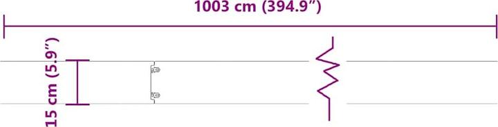 Produktbild VidaXL Rasenkanten 10 Stk. Olivgrün 15x103 cm Kaltgewalzter Stahl Gartenkante (103 cm)
