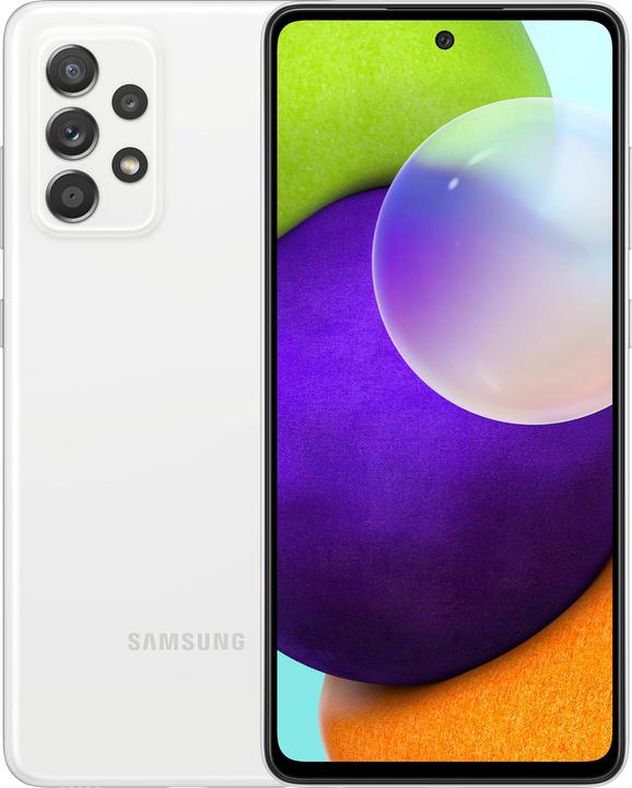 Samsung Galaxy A52 EU (128 GB, White, 6.50", Dual SIM, 64 Mpx, 4G)