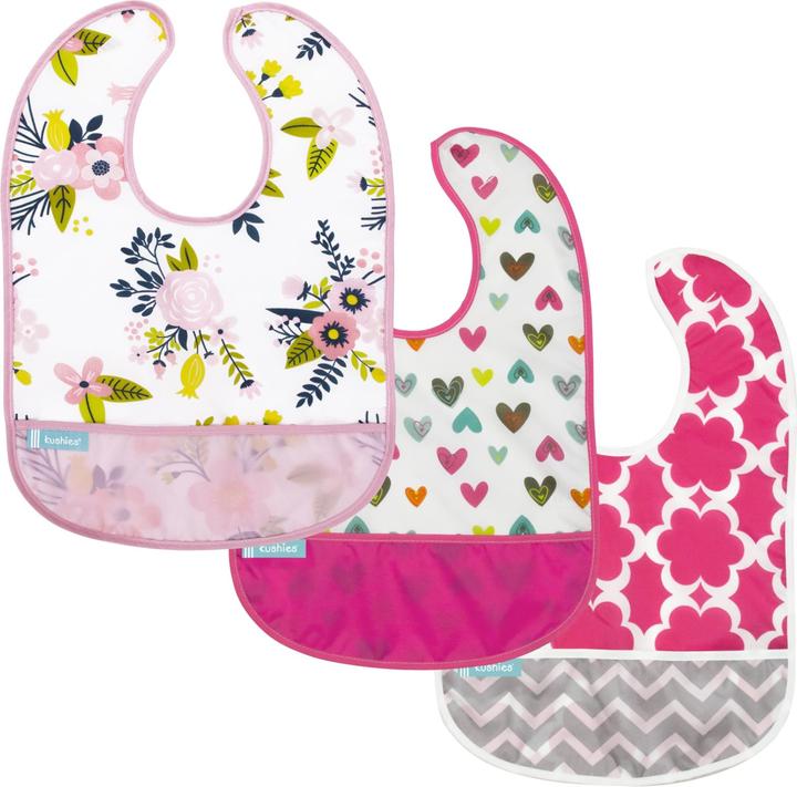 Kushies CleanBib ohne Ärmel 3er Pack (6 Monate)