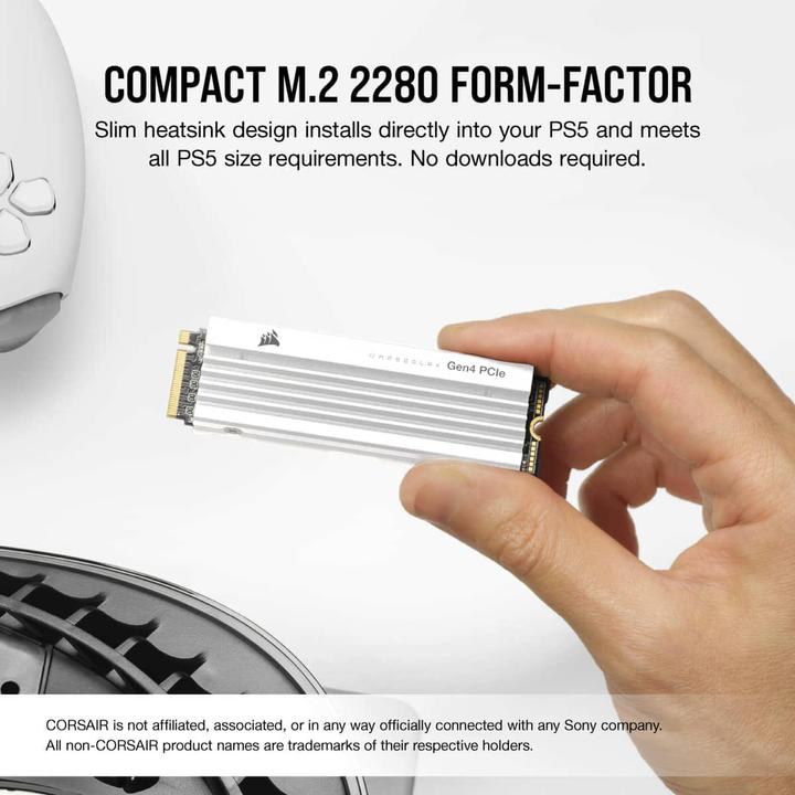 Actual product image Corsair MP600 PRO LPX (2000 GB, M.2 2280)