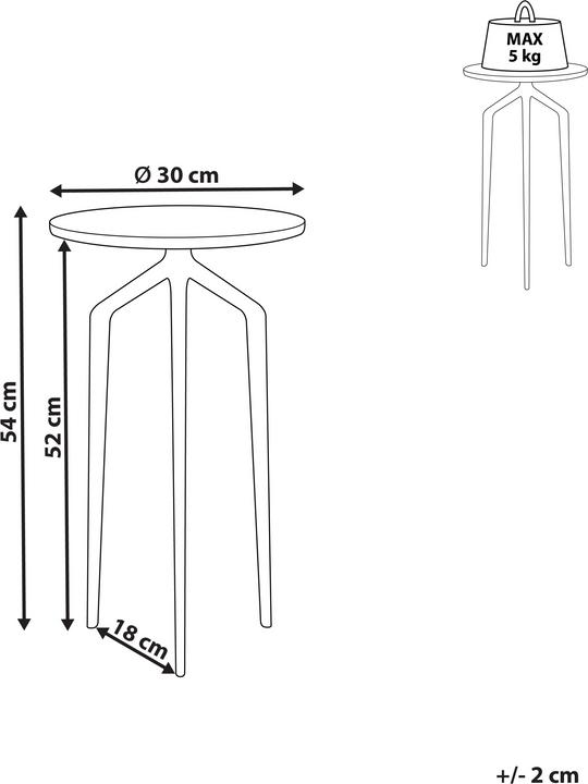 Produktbild Beliani Marmor (30 x 54 cm)