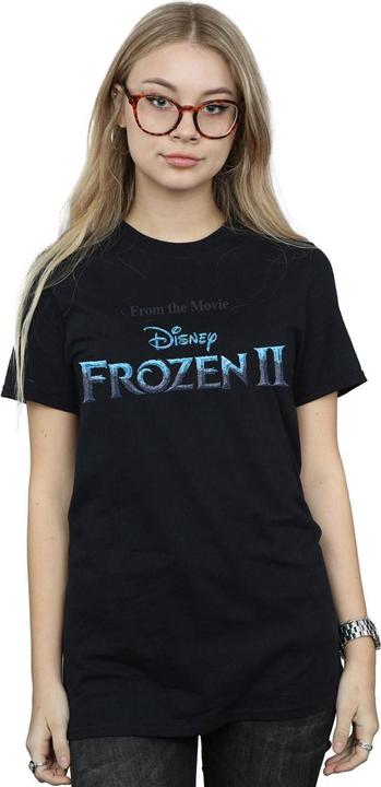 Actual product image Disney Womens/Ladies Frozen 2 Movie Logo Cotton Boyfriend T-Shirt (4XL)