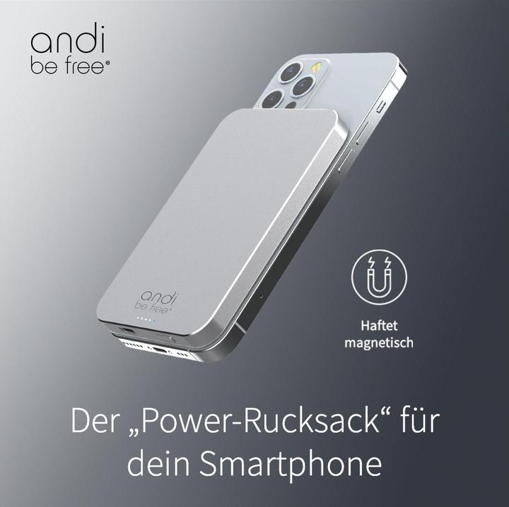 Actual product image Andi be free MagCharger (5000 mAh, 15 W, 18.50 Wh)