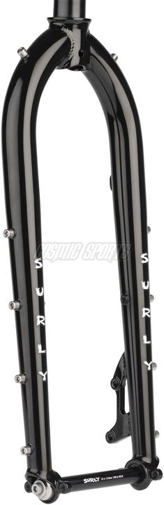 Produktbild Surly Dinner Fork Stahl Gabel, 27.5"/29", 28.6-30, 50mm, 420mm, 110x15mm TA, IS Disc, black
