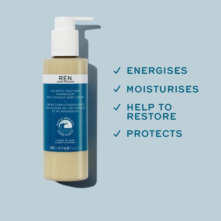 Immagine prodotto Ren Atlantic Kelp e Magnesio Crema Corpo Anti-Fatica Edizione Plastica Oceanica (Crema corpo, 200 ml)