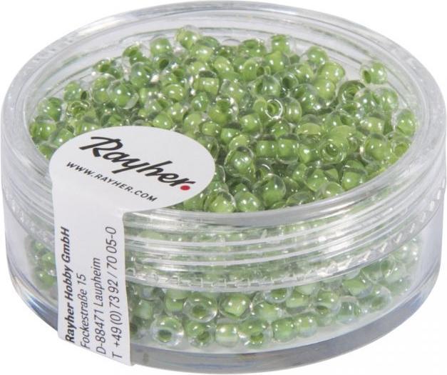 Rayher Rocailles Arctic, glassed, jade, 17 g