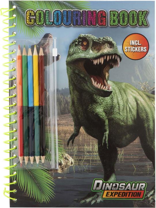 Produktbild Grafix Dino-Malbuch mit Bleistiften