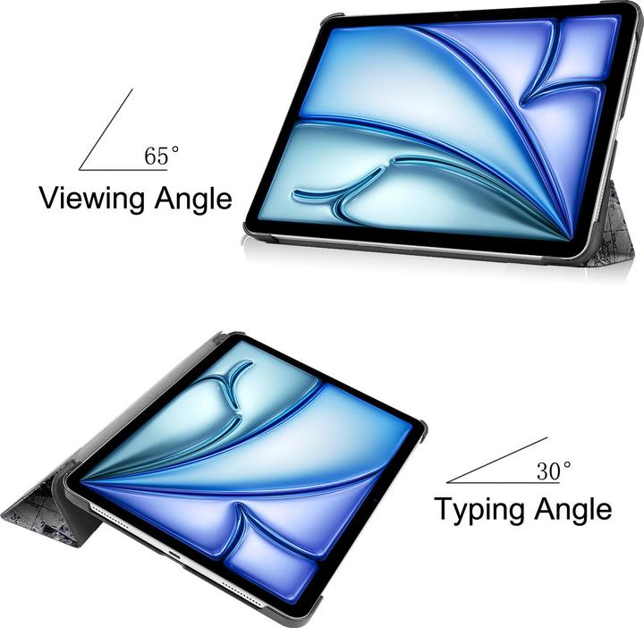 Produktbild Lobwerk Cover für Apple iPad Air 10.9 2020/2022 4/5 Generation iPad Air 11 2024 M2 11 Zoll Slim Schutzhülle (X)