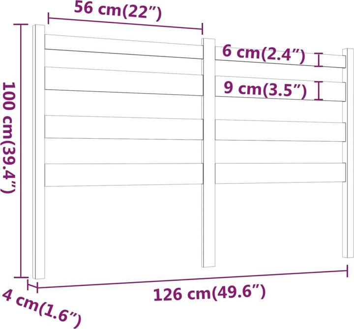 Immagine prodotto VidaXL Bonar (126 x 4 x 100 cm)