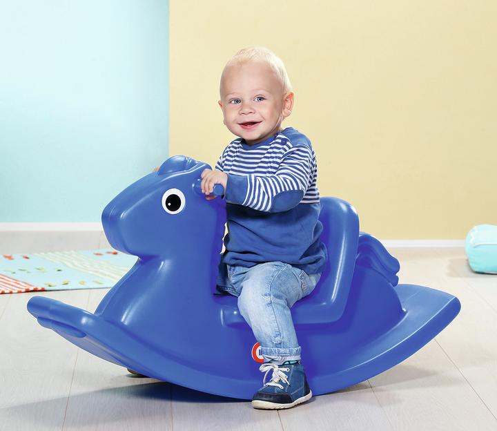 Actual product image Little Tikes Rocking horse in blue cardboard 173950