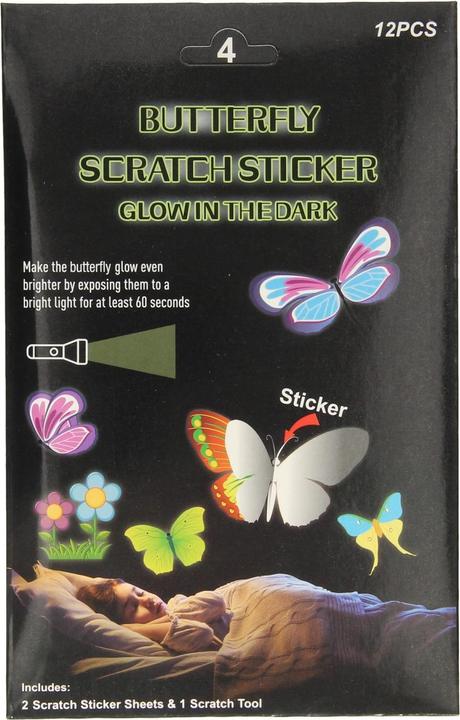 Produktbild Kratzaufkleber, die im Dunkeln leuchten
