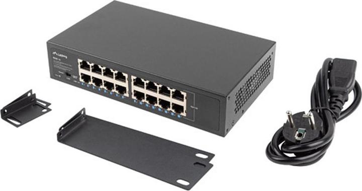 Actual product image Lanberg RSGE-16 Network Switch Unmanaged Gigabit Ethernet (10/100/1000) 1U (16 Ports)