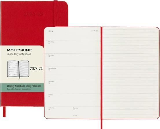 Immagine prodotto Moleskine Agende scolastiche Hard Cover Weekly Notebook (9 x 14 cm, Copertina rigida, Inglese)