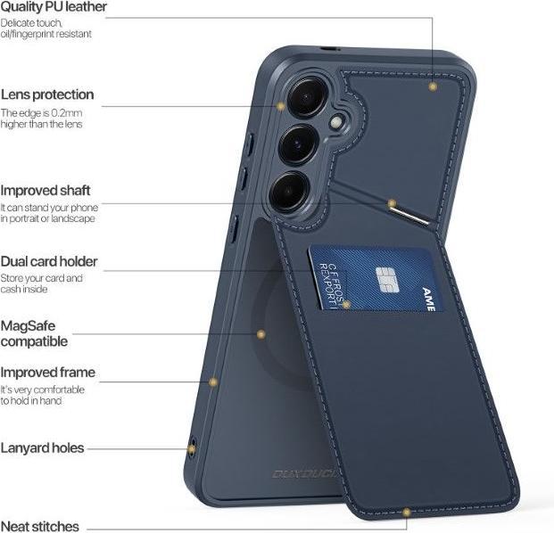 Actual product image Dux Ducis Rafi II Series Samsung Galaxy S25 Plus Case - Blue (Samsung Galaxy S25+)
