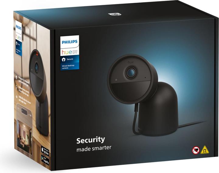 Image du produit Philips Hue Secure Caméra filaire avec support (1920 x 1080 Pixels)