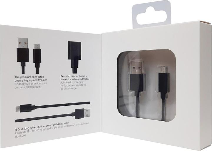 Actual product image Xqisit microUSB (1.80 m, USB 2.0)