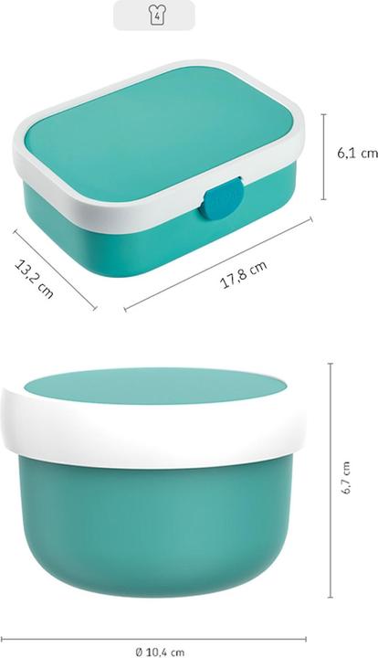 Actual product image Mepal Campus fruit and bento box Paw Patrol Girls