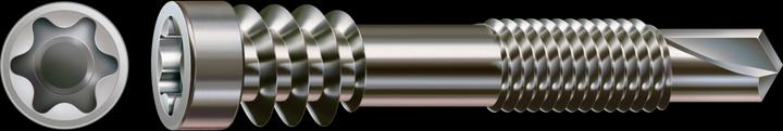 Produktbild Spax Terrassenschraube Alu 5,0 x 44 mm Edelstahl A2 ( 0557000500443 ) 100 Stk Fixiergewinde (100 Schrauben pro Stück)