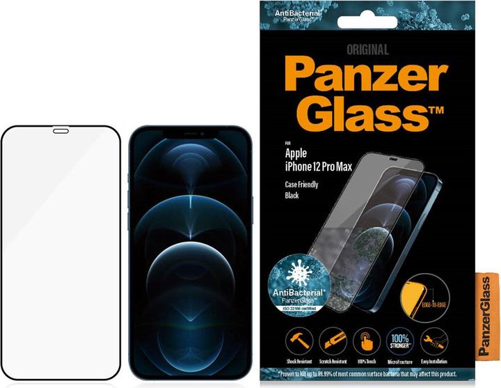 PanzerGlass Edge-to-Edge (1 Piece, Apple iPhone 12 Pro Max)