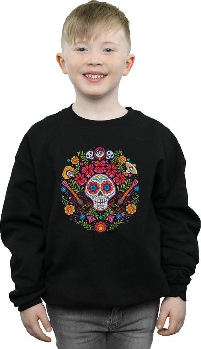 Actual product image Disney Boys Coco Embroidered Skull Print Sweatshirt (152, 158)