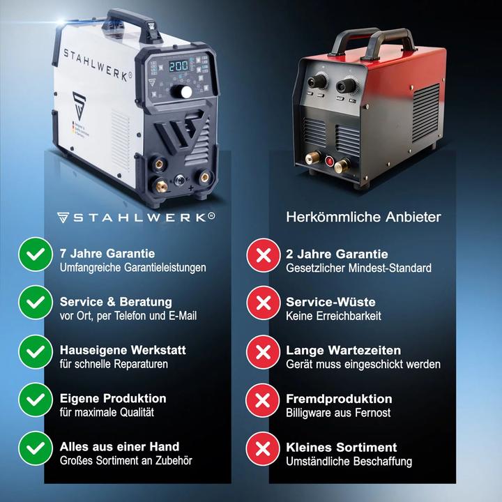 Actual product image Stahlwerk DC TIG 200 Pulse Pro CUT 4-in-1 combi welder