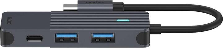 Image du produit Rapoo Hub USB-C, USB-C vers USB-A et USB-C, gris (USB-C, 4 Ports)