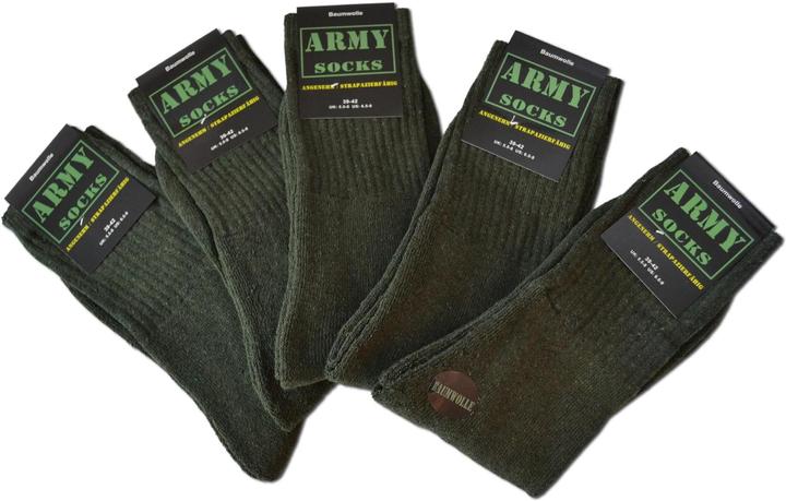 Actual product image Normani 10 pairs of outdoor socks ARMY (pack of 10, 39 - 42)