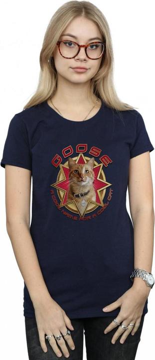 Actual product image Womens/Ladies Captain Goose Cool Cat Cotton T-Shirt (XXL)