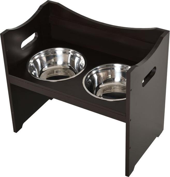 Image du produit Swisshandel24 Mangeoire pour chien réglable en hauteur, mangeoire, gamelle en acier inoxydable, gamelle pour (2 l)