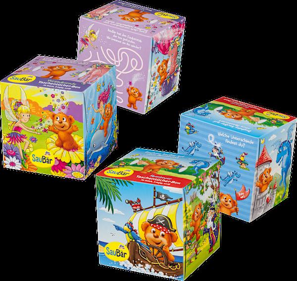 Produktbild dm SauBär Taschentücher Box sortiert