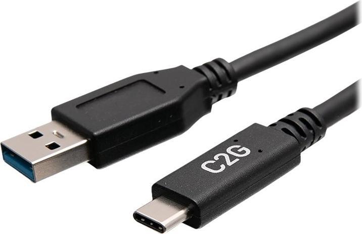 Image du produit C2G 1.5ft USB-C vers USB-A SuperSpeed USB (0.46 m, USB 3.2 Gen 1)