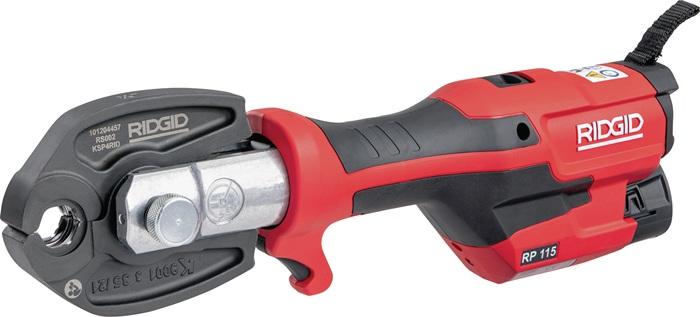 Actual product image Ridgid RIDGE TOOL Pressing machine RP 115 V15-22-28 1x battery 12V 2.5Ah, charger, case (108 mm)