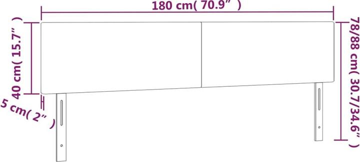 Image du produit VidaXL Loretta (180 x 5 x 88 cm)
