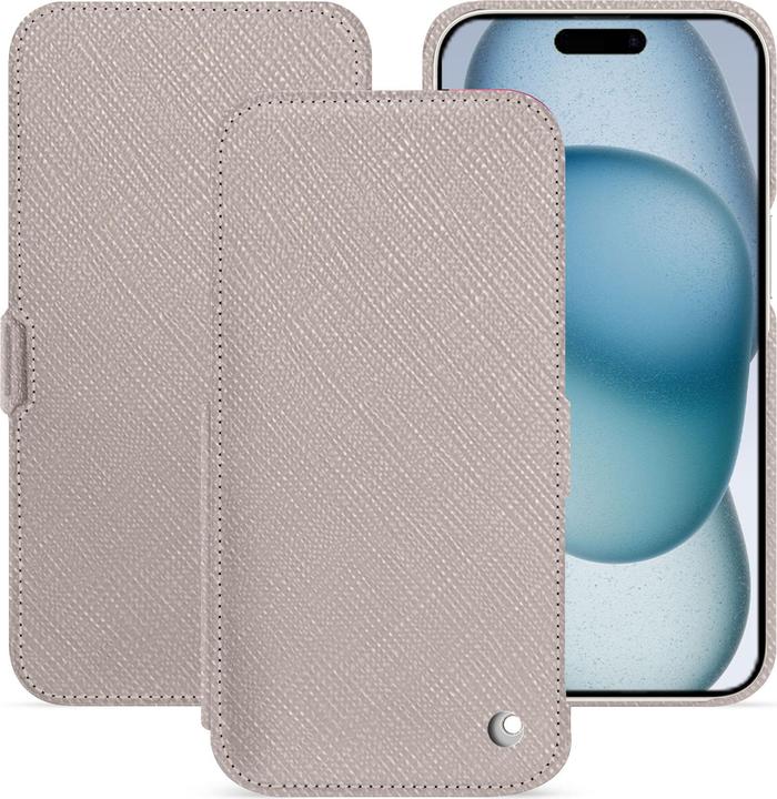 Noreve Horizontal leather flap shell (Apple iPhone 15)