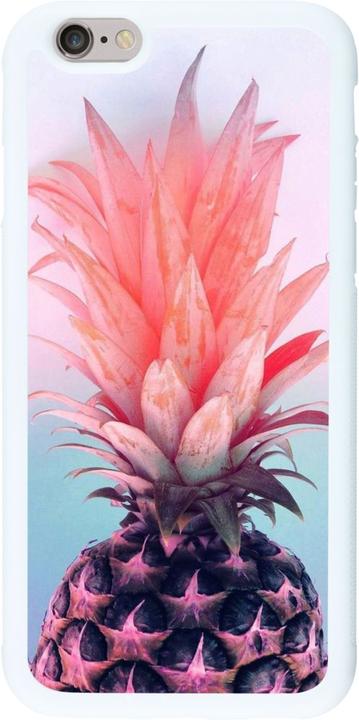 Actual product image PhoneLook Coque Silicone rigide blanc Purple Pink Pineapple (Apple iPhone 6)