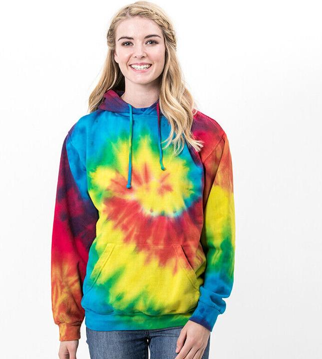 Produktbild Colortone Kvinnor Rainbow Hoodie Kapuzenpullover BatikOptik (S)