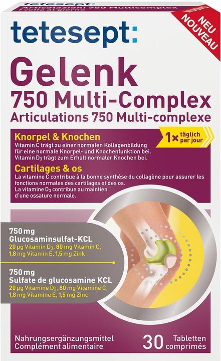 Tetesept Gelenk 750 Multi-Complex (30 Stück, Tabletten)