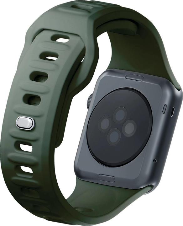 Produktbild 3MK Silicone Watch Strap Ciemnozielony/ Dark Green dla Apple Watch 42/44/45/49mm (Edelstahl, Silikon)