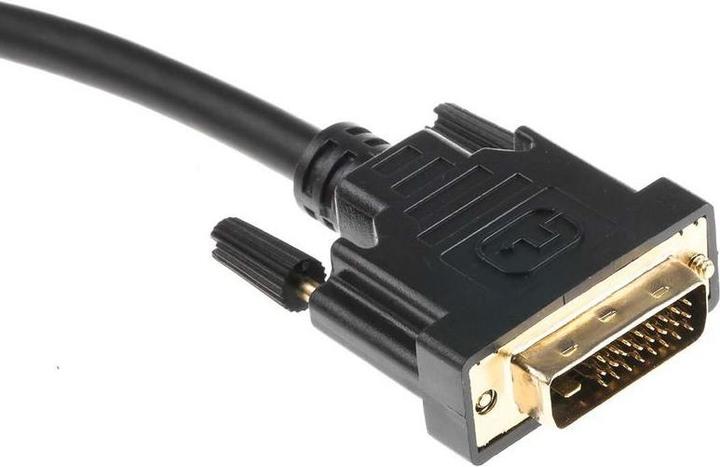 Image du produit Rs Pro Câble HDMI A HDMI mâle B DVI-D Dual Link mâle 1920x1200 max, 10m, noir (0.19 m, HDMI)