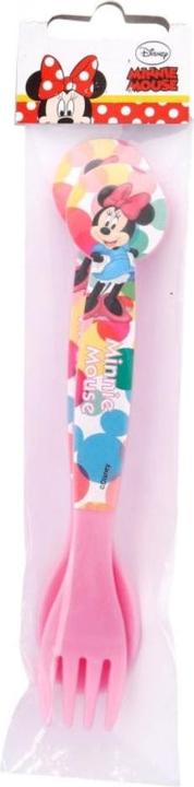 Actual product image Tinisu Minnie Mouse plastic cutlery set - 2 pieces